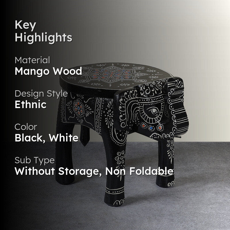 Regal Hastina II Mango Wood Stool media 2