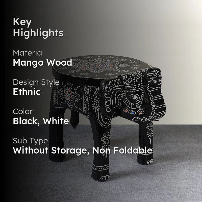 Regal Hastina II Mango Wood Stool media 2