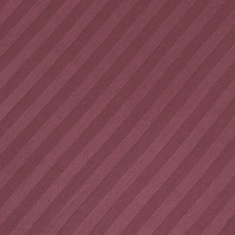Slay In Stripes Cotton Bedsheet (Wine) - 210 TC media 5
