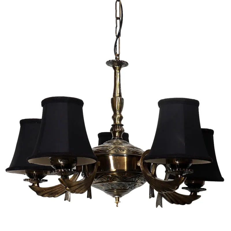 Ema Conical Golden Antique Ceiling Lamp media 4