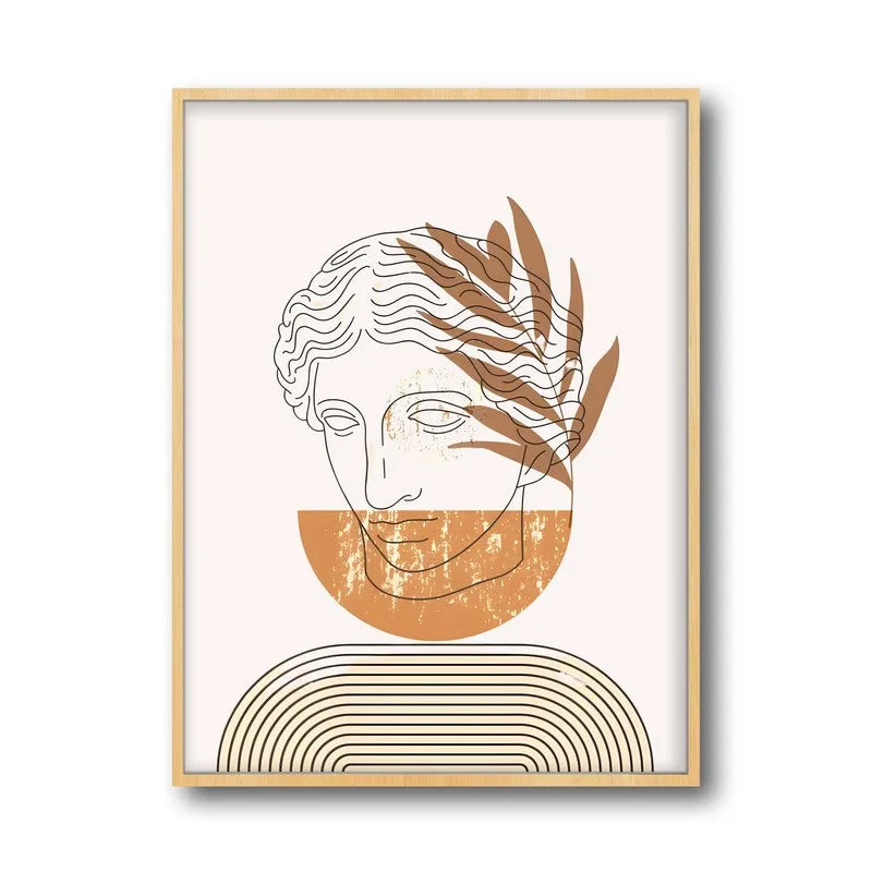 Athena Archival Canvas Wall Art - Natural Brown Frame media 5