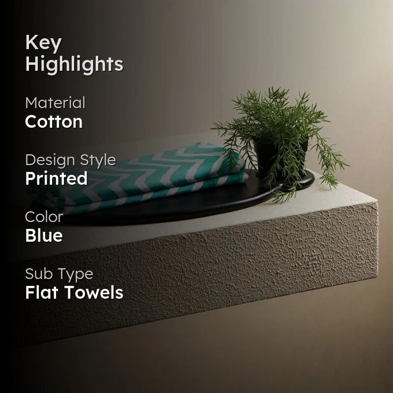 Chevron Cotton Terry Hand Towel - Set Of Two media 2