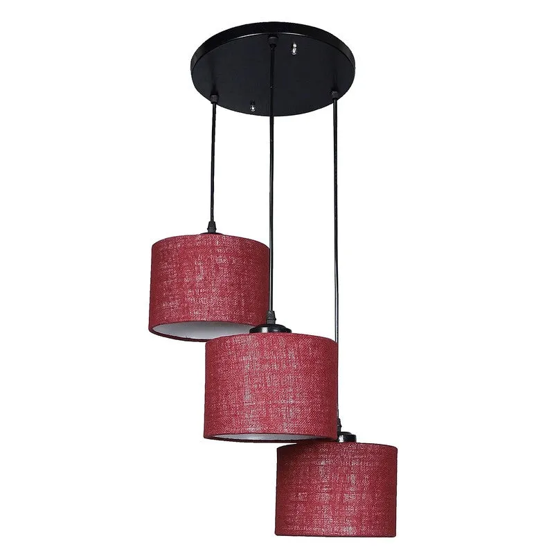 Lumera Drift Metal Ceiling Lamp - Maroon media 4
