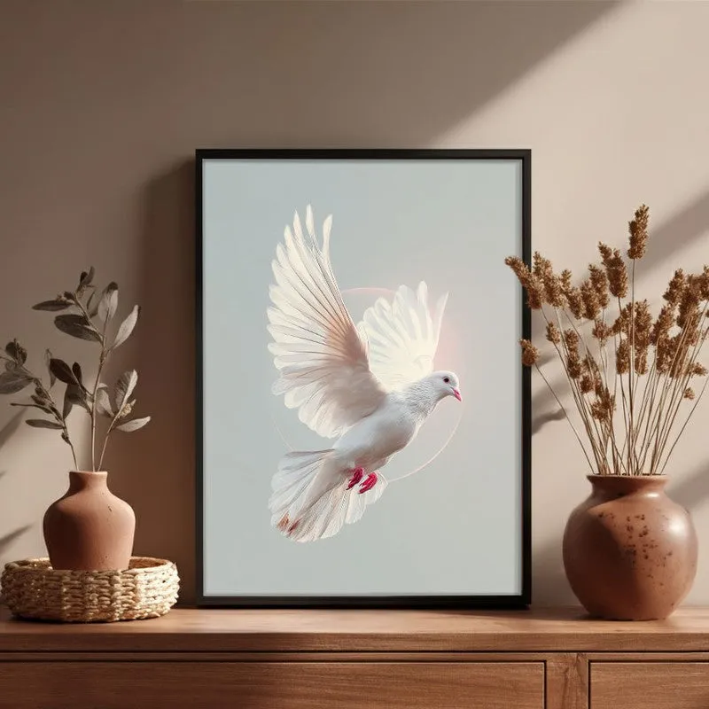 Spirit of Freedom Archival Paper Wall Painting With Black Frame media 4