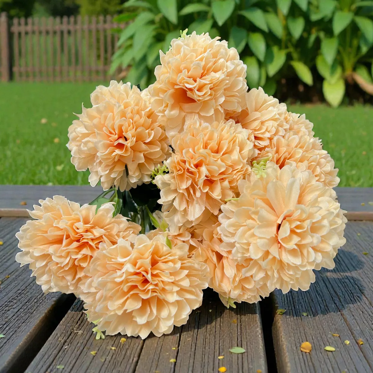 Velour Bloom Artificial Flower - Set of Two media 8