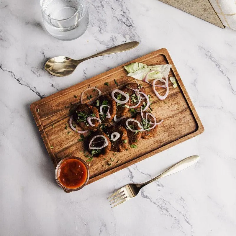 Brijo Acacia Wood Platter media 3