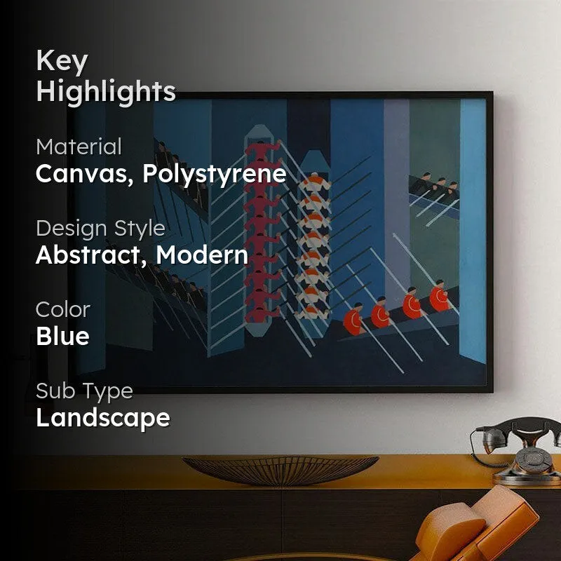 Maquette Canvas Painting - Black Frame media 2
