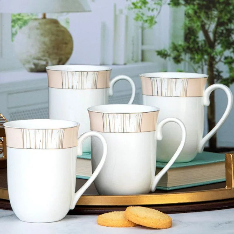 Seren Porcelain Tea Cup (220 mL Each) - Set of Six media 1