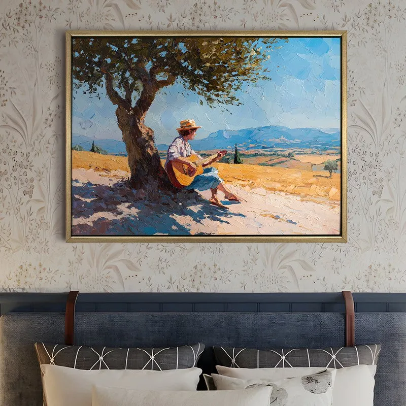 Sunny Ballad Canvas Wall Painting With Frame media 5