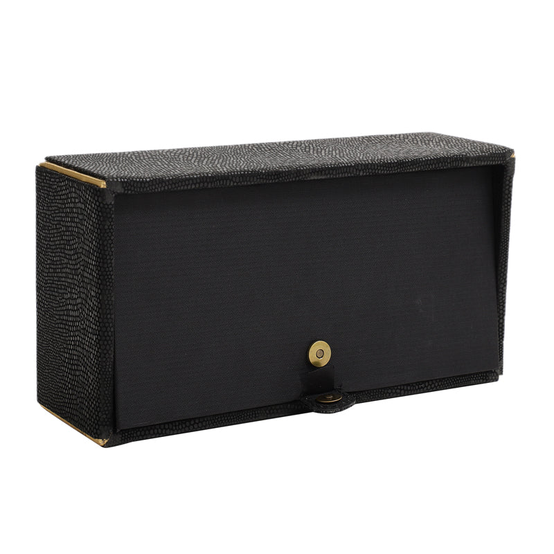 Meho Leather Tissue Box - Black media 5