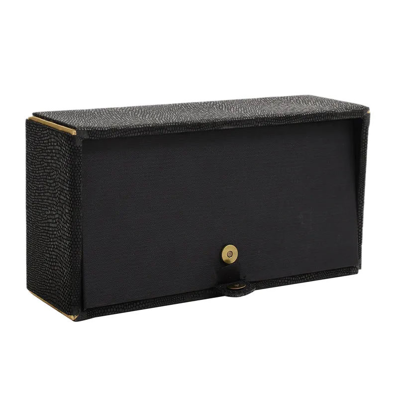 Meho Leather Tissue Box - Black media 5