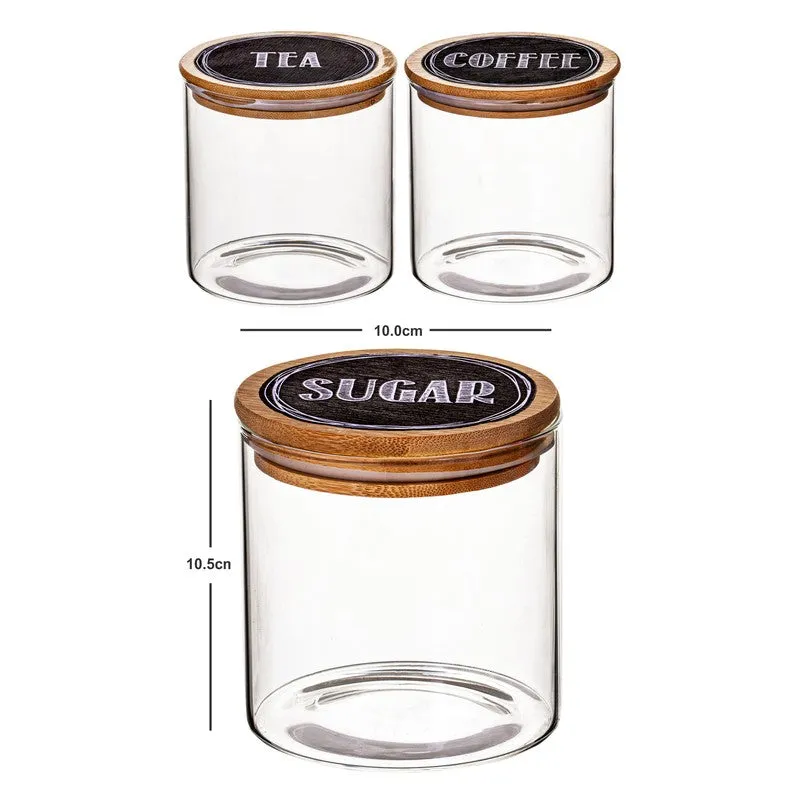 Transparent Glass Jars with Lid (650 mL Each) - Set of Three media 6