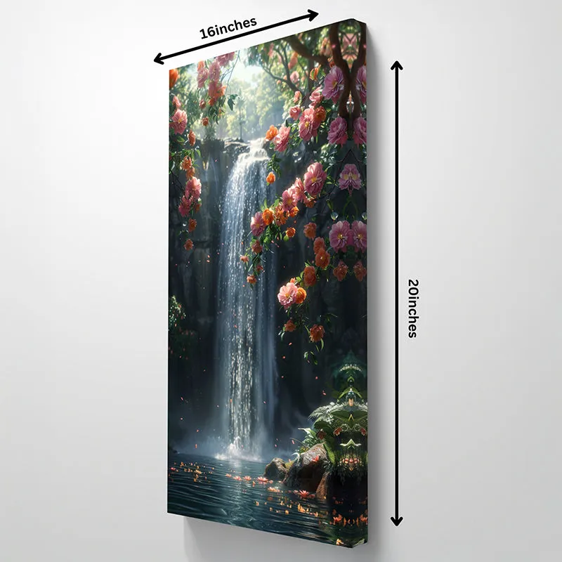 Mystical Cascades Wall Painting media 5