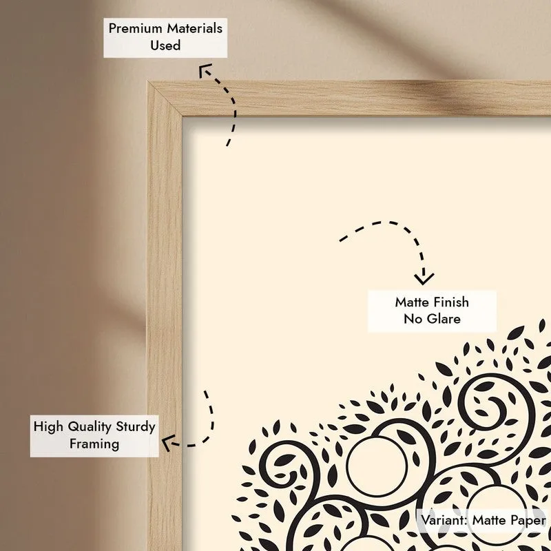 Shilpa Tharu Archival Paper Wall Art - Natural Brown Frame media 6