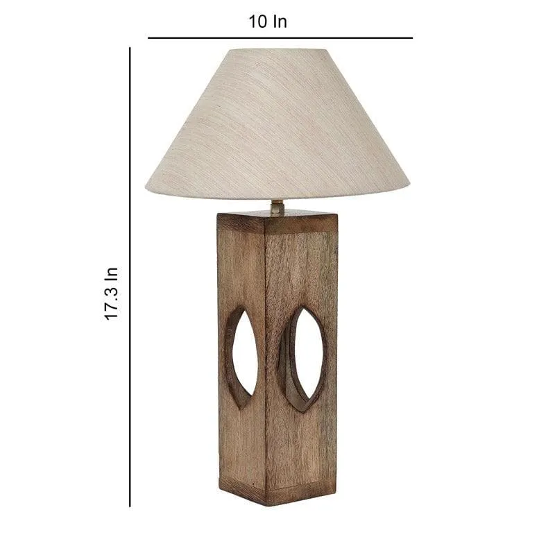 Sandiera Mijori Fabric Table Lamp - White,Brown media 5