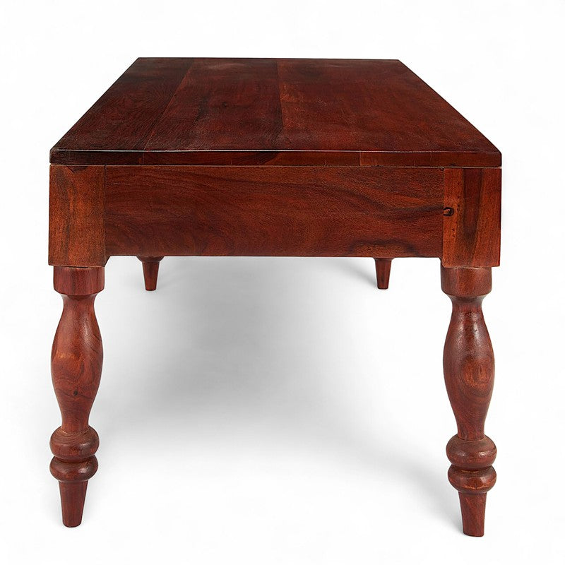 Zynex Sheesham Wooden Center Table - Deep Brown media 7