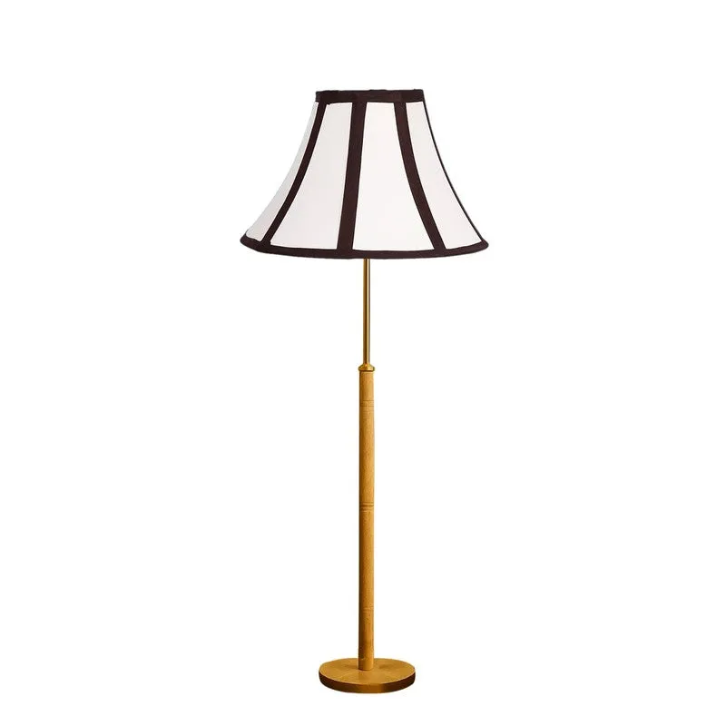 Soft Line Wooden Floor Lamp - White & Black media 4