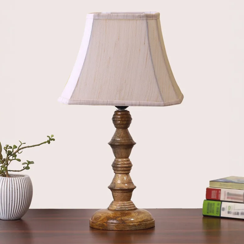 Allume I Timber Wooden Table Lamp - Beige,Brown media 3