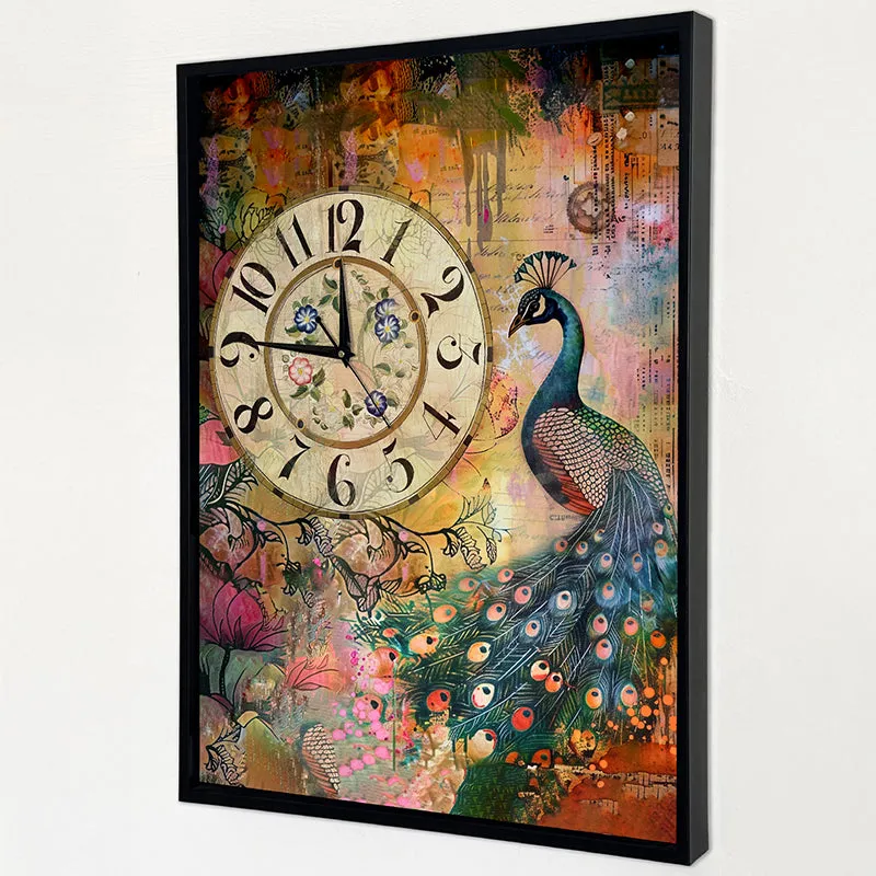 Peacock Time Wall Art media 4