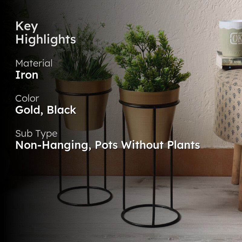 Tiyara Floor Planter - Set Of Two media 2