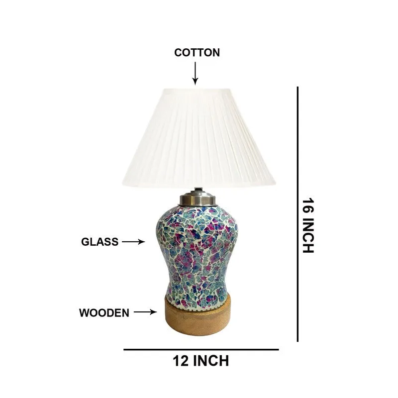 Floranisse Pleatra Wooden Table Lamp - Multicolor media 7