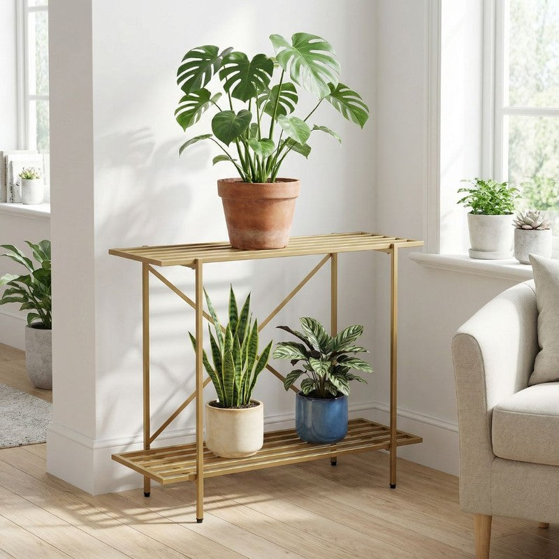 Leafnest Metal Planter Stand - Brown media 3