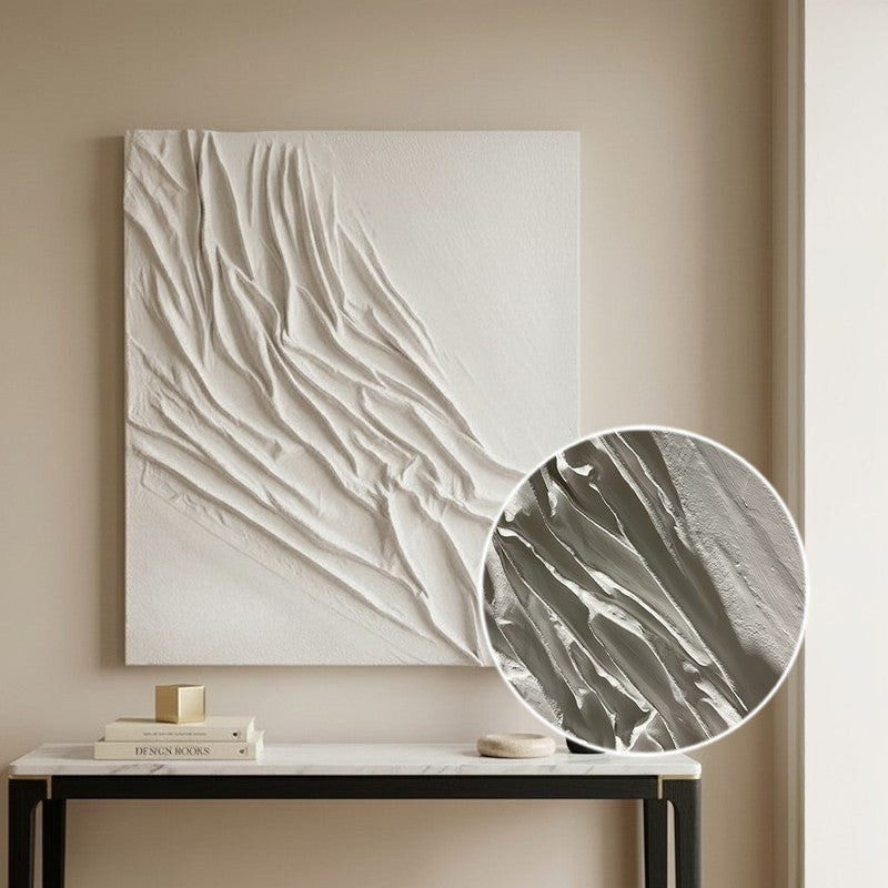 Draped Flow Handmade Canvas Wall Painting media 4