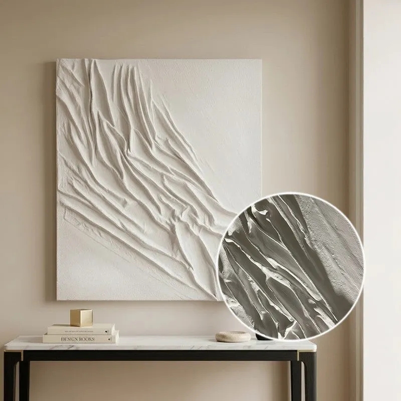 Draped Flow Handmade Canvas Wall Painting media 4