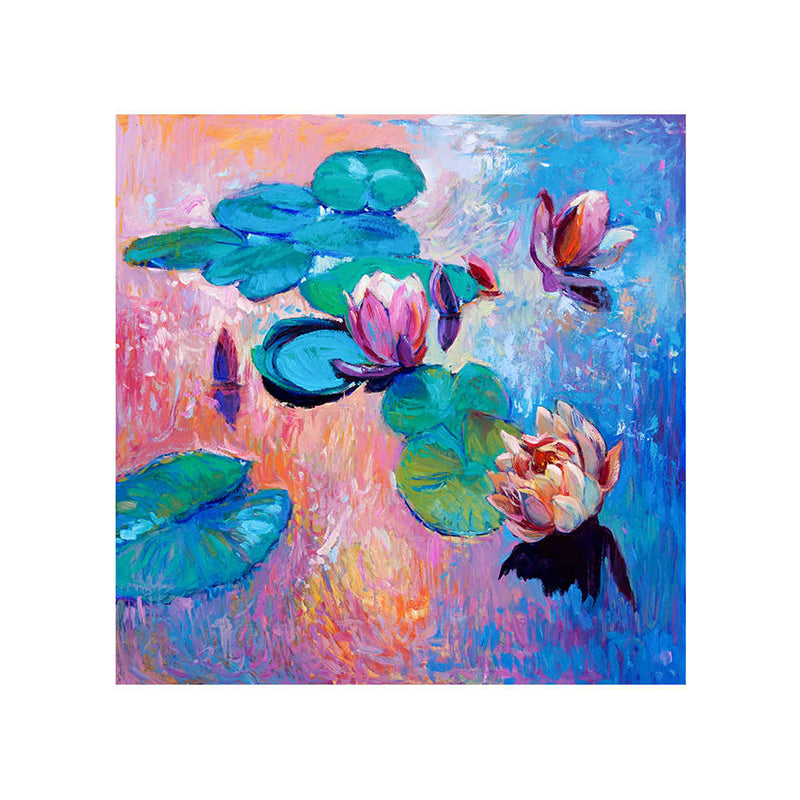 Lily Pond Wall Painting media 5