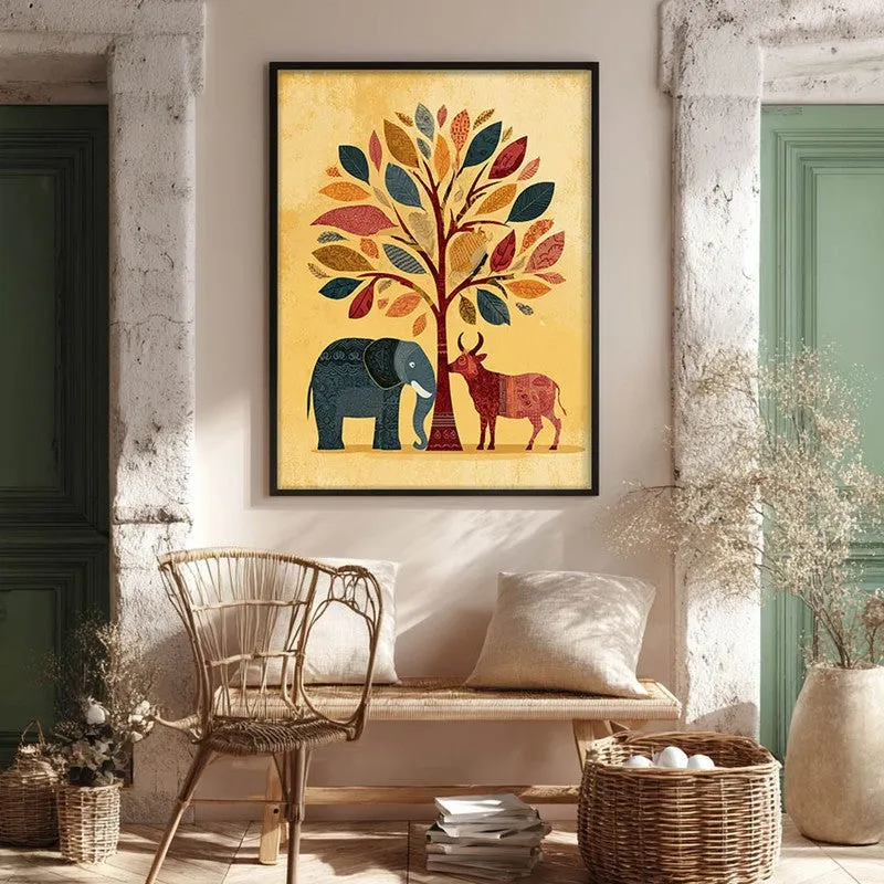 Vanira Canvas Wall Painting With Black Frame media 1