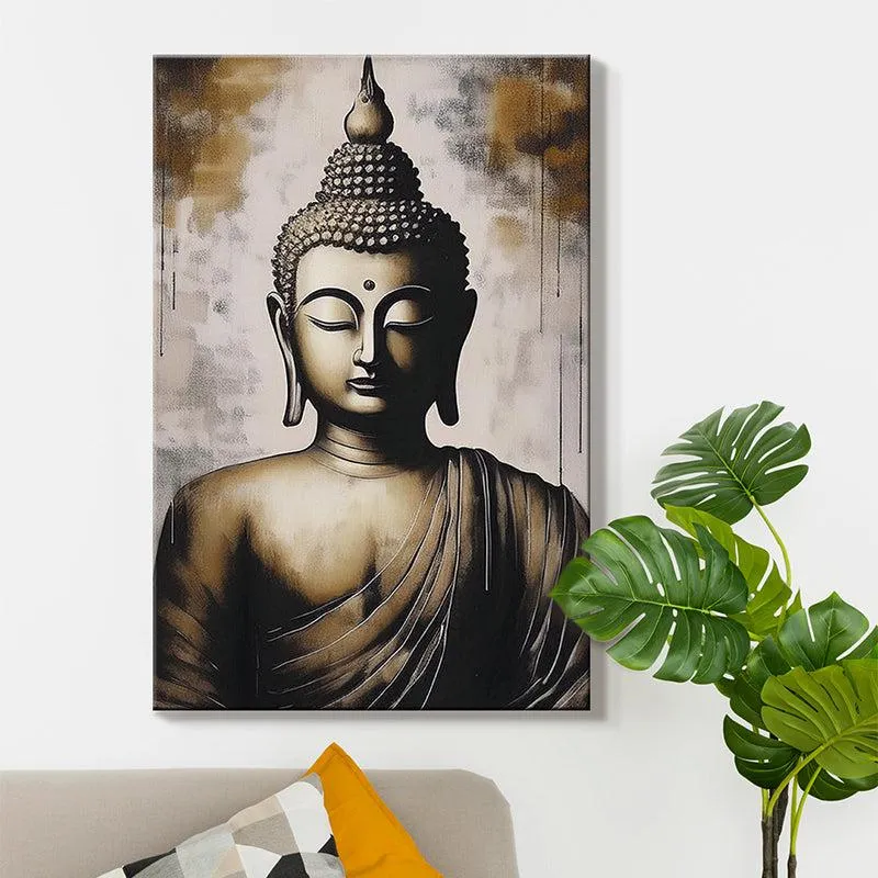 Mystical Buddha Wall Painting media 6