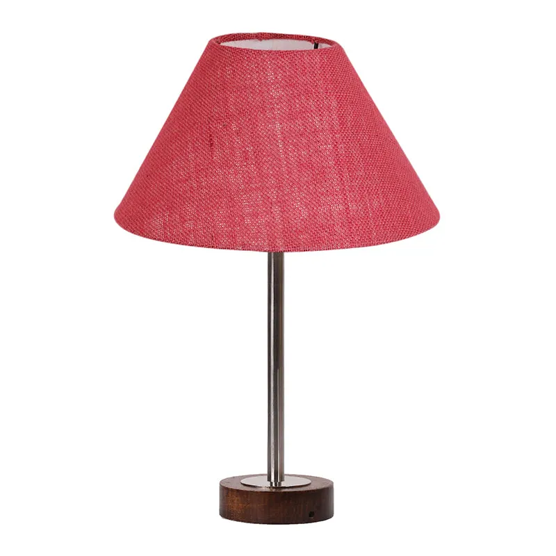 Sienna II Rodin Wooden Table Lamp - Pink,Silver,Brown media 4