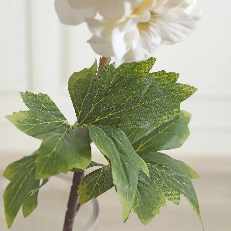 Petalya Wisteria Fabric Artificial Flower - Ivory media 6