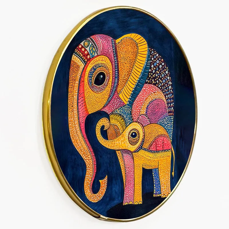 Colorful Elephant Motif Paper Wall Art media 7