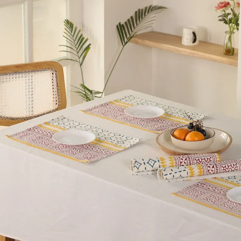 Urban Geometry Canvas Table Mats - Set Of Six media 6