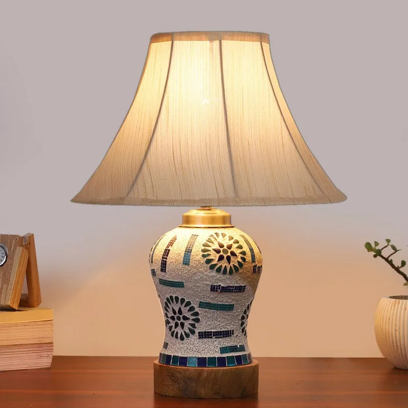 Rattanique Wooden Table Lamp - Multicolor media 3