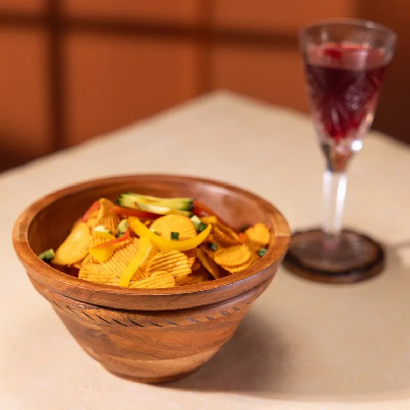 Handcrafted Wood Mixing Bowl - 1600 mL media 7