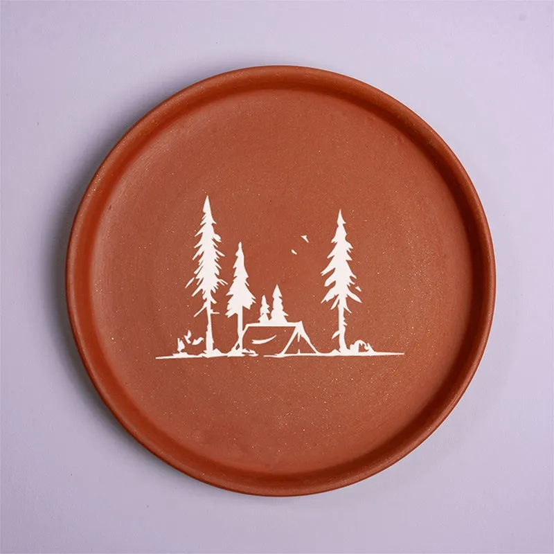 Camper Life Terracotta Wall Plate - Set Of Three media 5