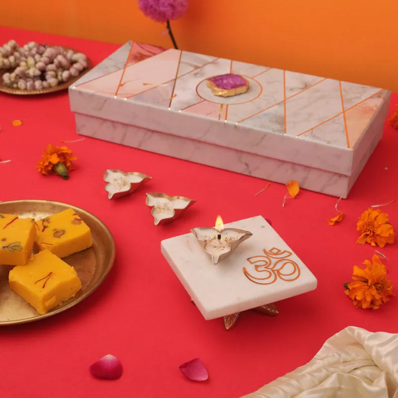 Mithuna Om Marble Festive Gift Box media 3