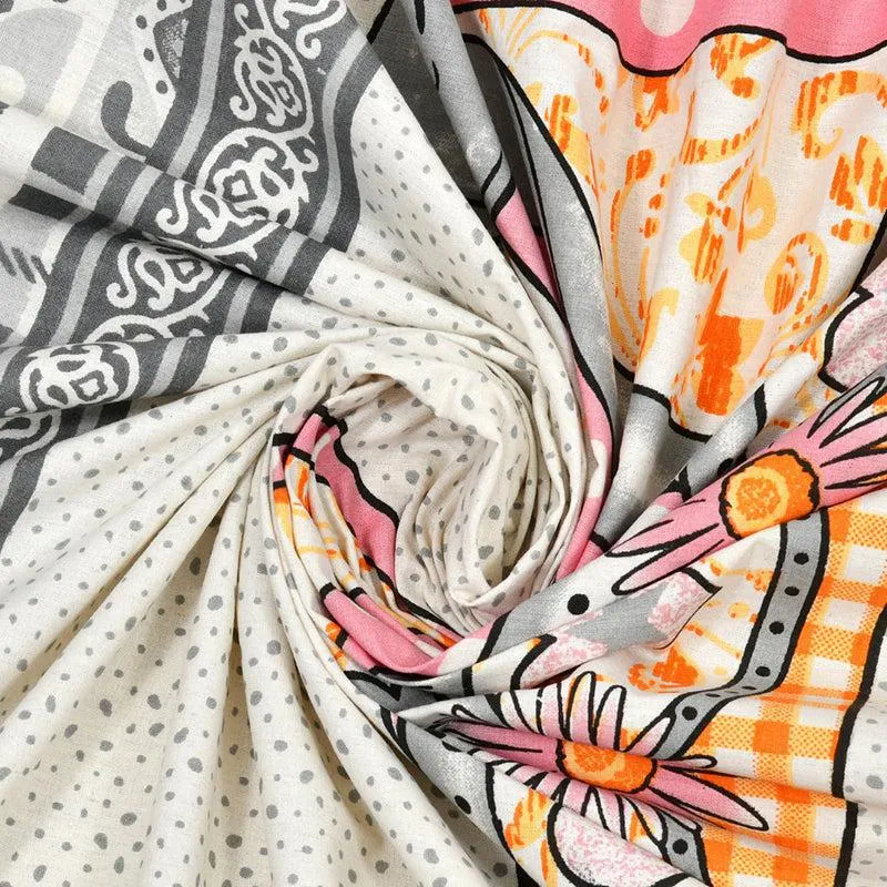 Candy Kingdom Kids Cotton Bedsheet (Grey) - 140 TC media 4