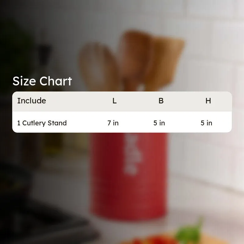 KitchenPlus Sturdy Cutlery Stand - Red media 8