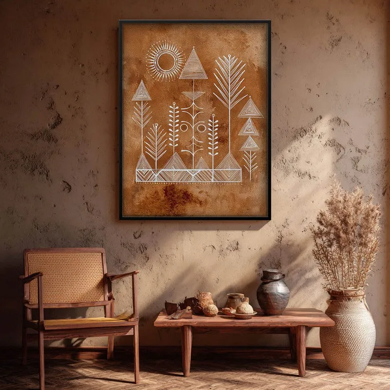 Tribalin Canvas Wall Painting With Black Frame media 8