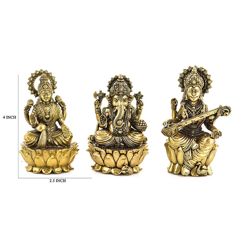 Divine Trio II Brass Idol - Set Of Three media 7