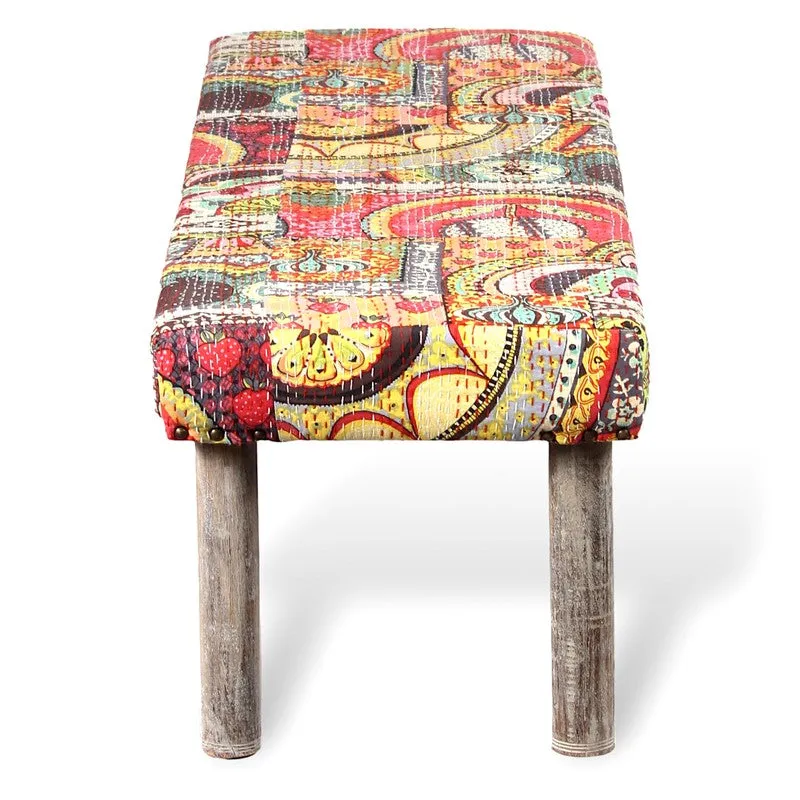 Bexon Sheesham Wooden Bench - Multicolor media 5