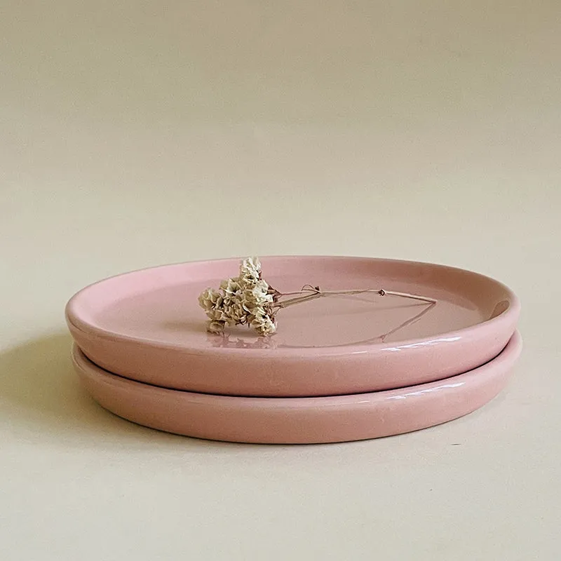 Aurale Ceramic Quarter Plate (Peach) - Set Of Two media 4