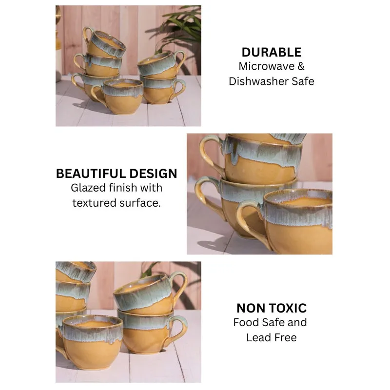 Porcelli Ceramic Tea Cup (125 mL Each) - Set of Six media 6