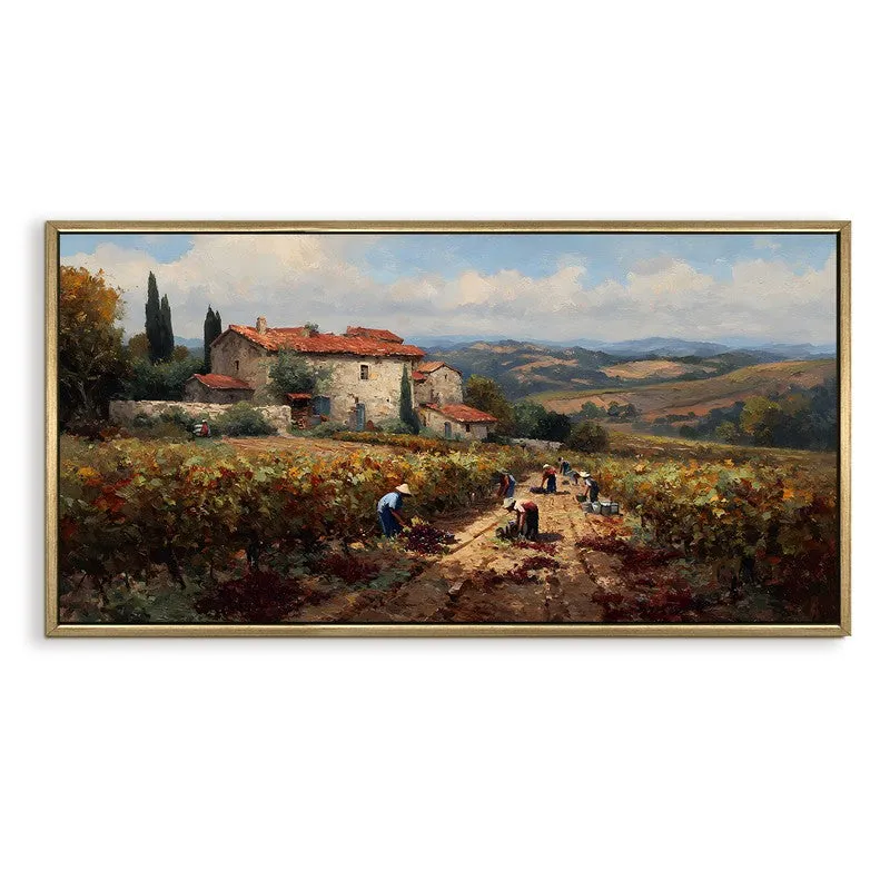 Agrarian Canvas Wall Painting With Frame media 3