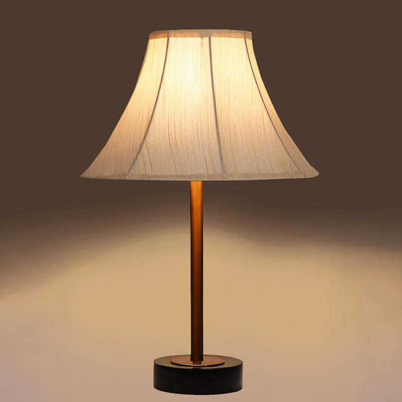 Ceylon Arc Rodin Wooden Table Lamp - OffWhite,Copper,Black media 6