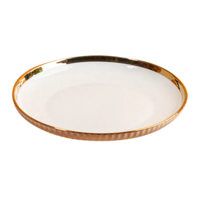 Golden Rim Quarter Plate - Set Of Two media 7