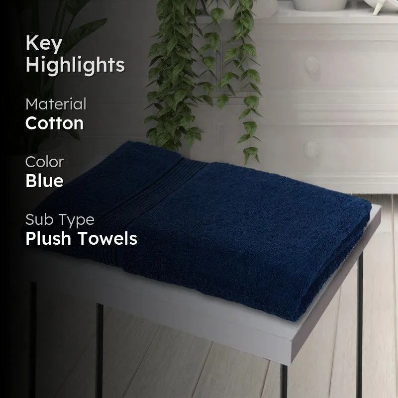 Junia Bath Towel - Navy Blue media 2